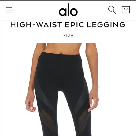 Alo Yoga High Waist Epic Leggings NWT - Picture 2 of 8